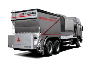 Pavimentadora de asfalto com adição de fibra (2 em 1)