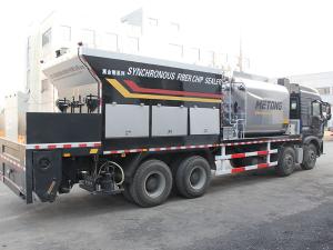  Pavimentadora de asfalto com adição de fibra (4 em 1) 