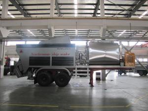 Máquina e aplicador de revestimento de asfalto com reboque 